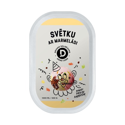 Svētku saldējums 1000ml/500g