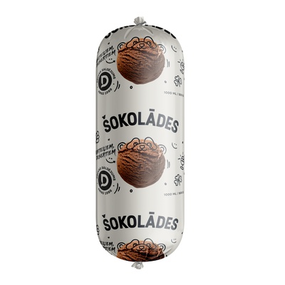 Šokolādes KOKTEIĻU saldējums 1000ml/500g (10 gab.)