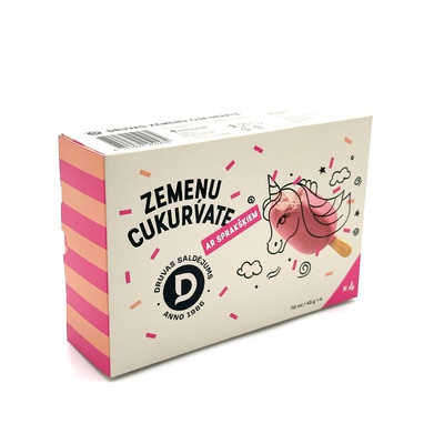 Multipaka "Zemeņu cukurvate ar sprakšķiem glazūrā" 4x70ml