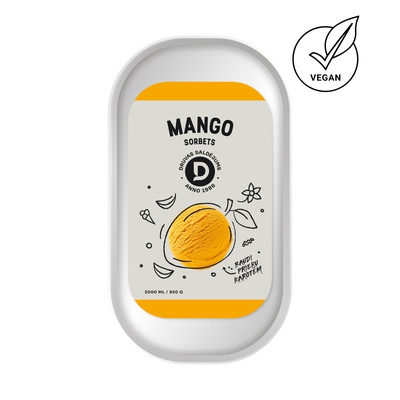 Mango sorbets 2 l/950 g