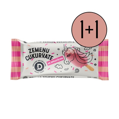 “Zemeņu cukurvate” ar sprakšķiem 70 ml/ 45 g (30 gab.)