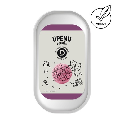Upeņu sorbets 2l/950g